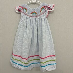 Krewe Rainbow Smocked Dress size 18M